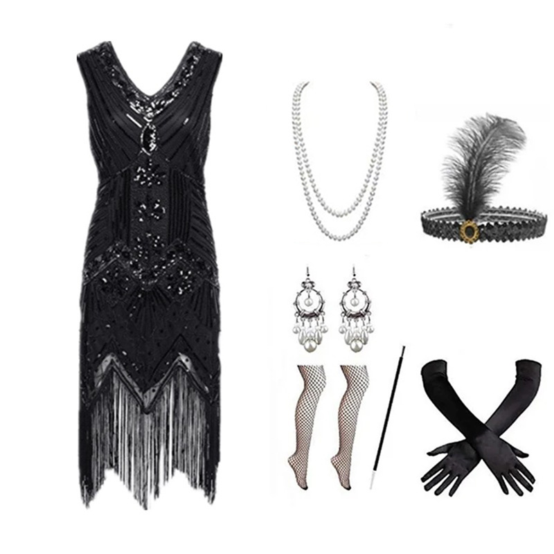 Women'S Accessories In The 1920S - Damski zestaw sukienki w stylu lat