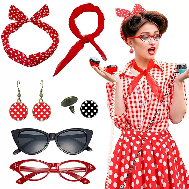 Women'S Accessories In The 1950S - Zestaw akcesoriów do przebrania w stylu