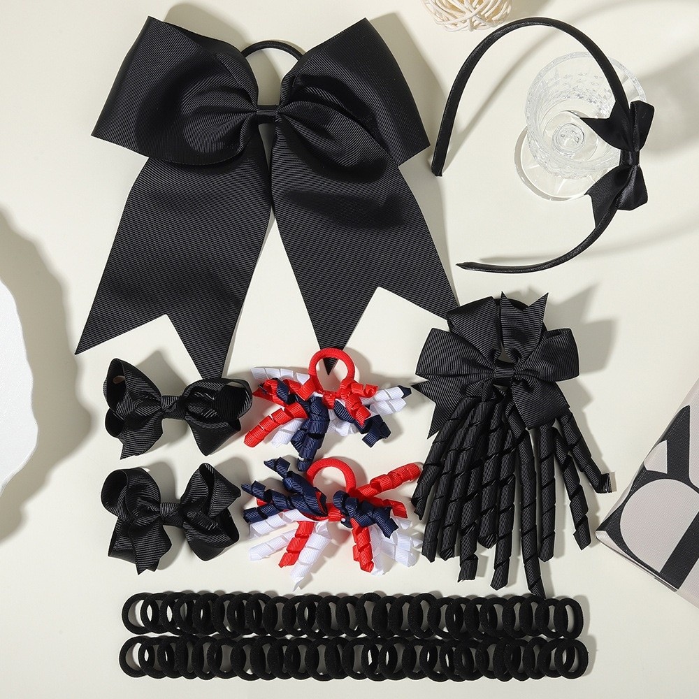 Scrunchie Satin Set - 57 sztuk/zestaw Modne, słodkie satynowe akcesoria
