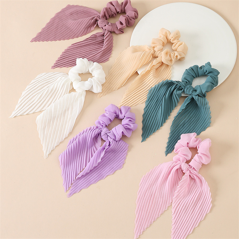 Scrunchie Satin Set - 6 sztuk/zestaw Gumek do włosów z