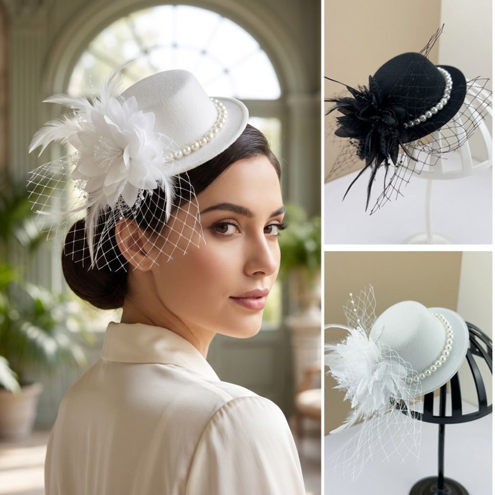 Women'S Accessories In The 1920S - Retro Elegancki Vintage Fascynator Kapelusz z