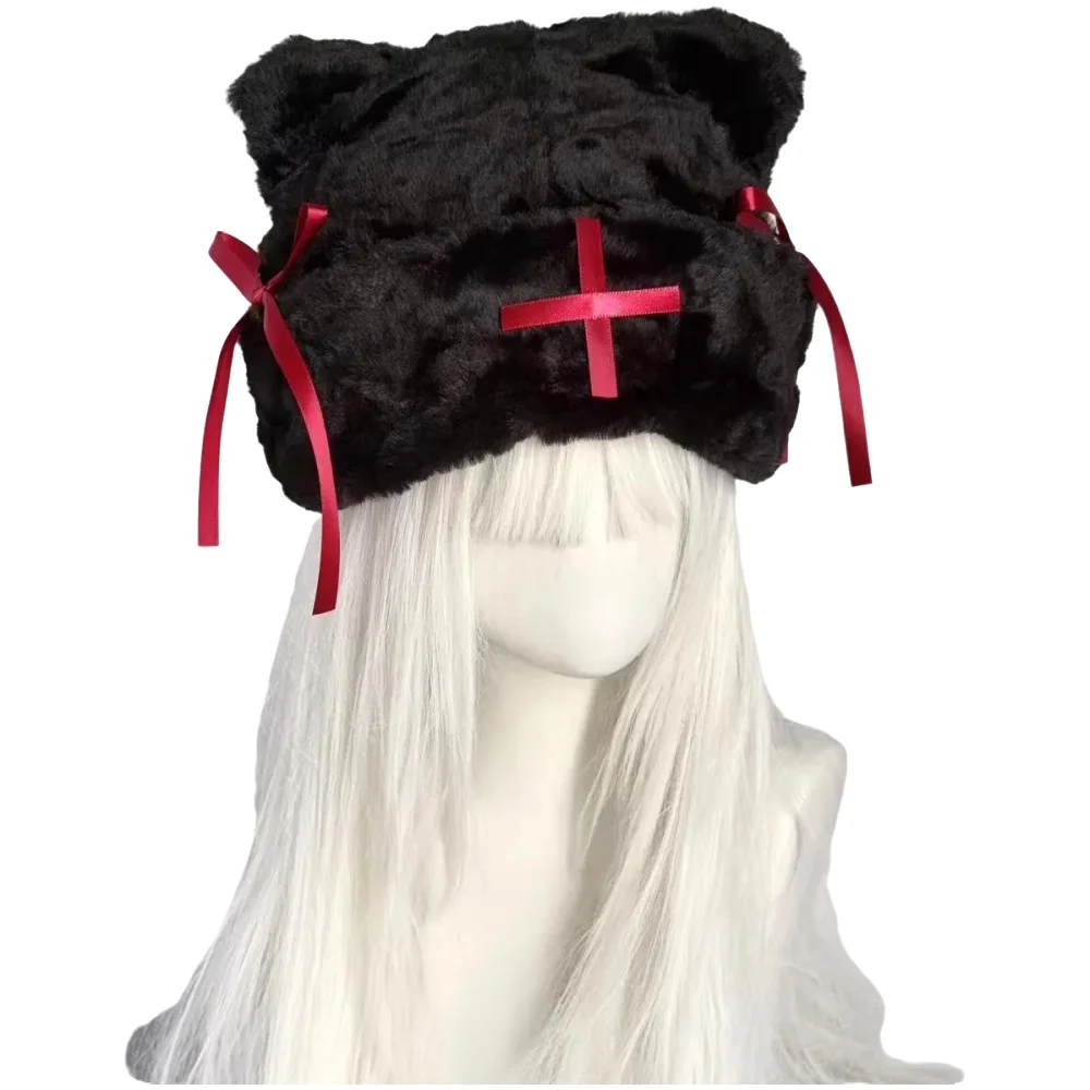 Women'S Y2K Accessories - Beret w kwiaty w stylu subkultury,