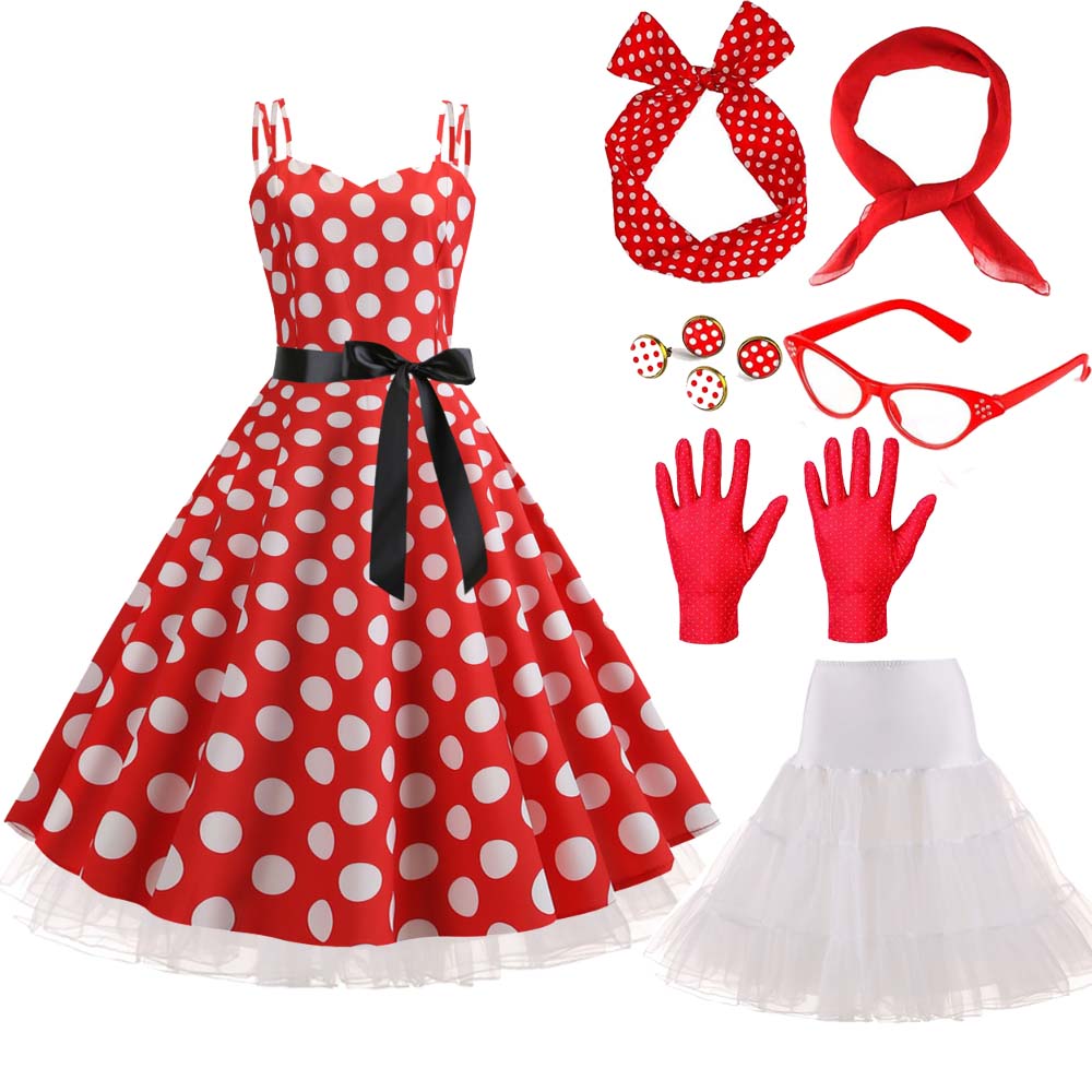 Women'S Accessories In The 1950S - Zestaw Kostiumu Karnawałowego Damski w Stylu