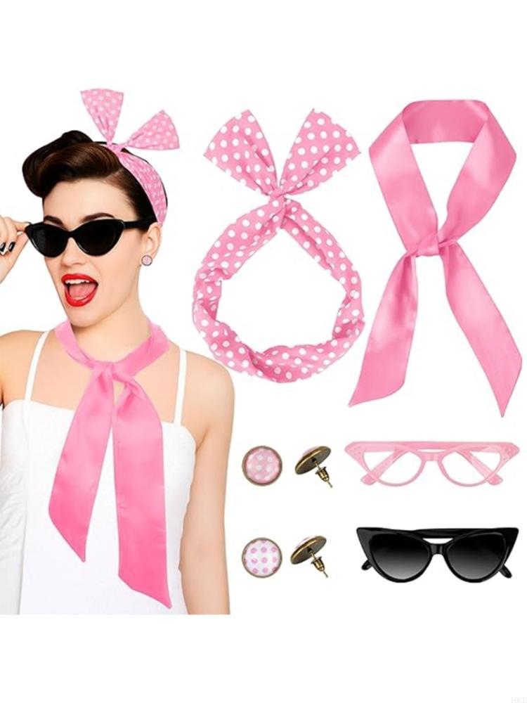 Women'S Accessories In The 1950S - 8 sztuk 50s zestaw akcesoriów kostiumowych