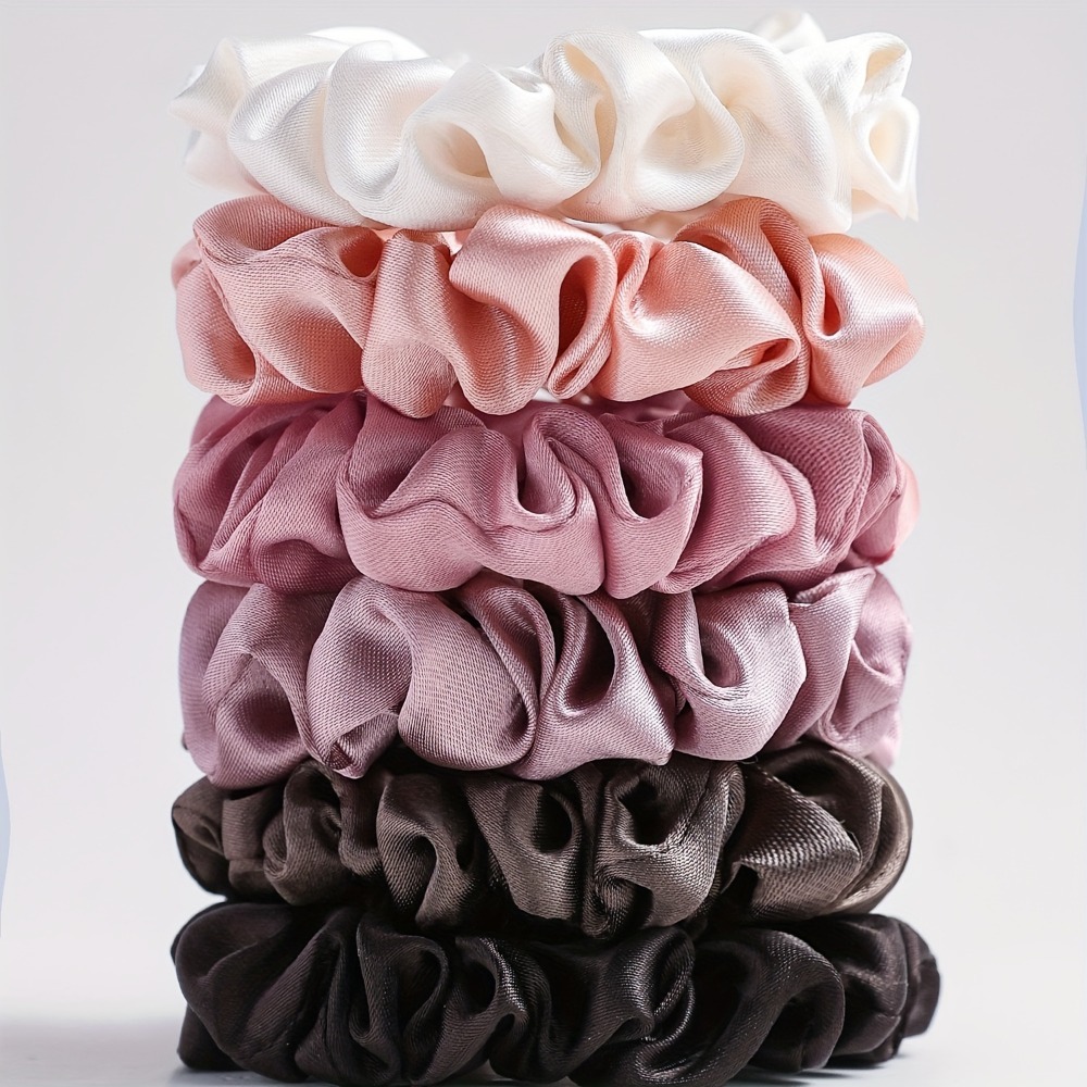 Zestaw 6 satynowych gumek do w – Scrunchie Satin Set recenzja i cena