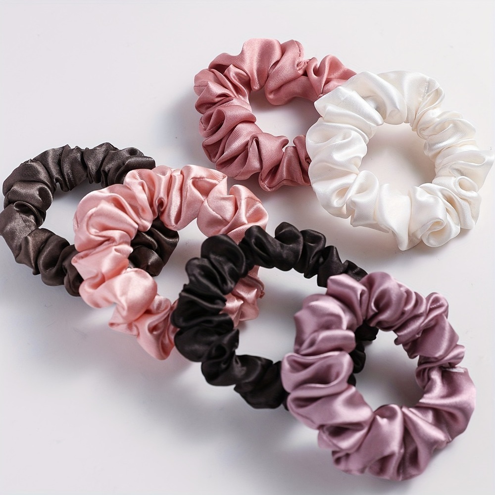 Zestaw 6 satynowych gumek do w – Scrunchie Satin Set recenzja i cena