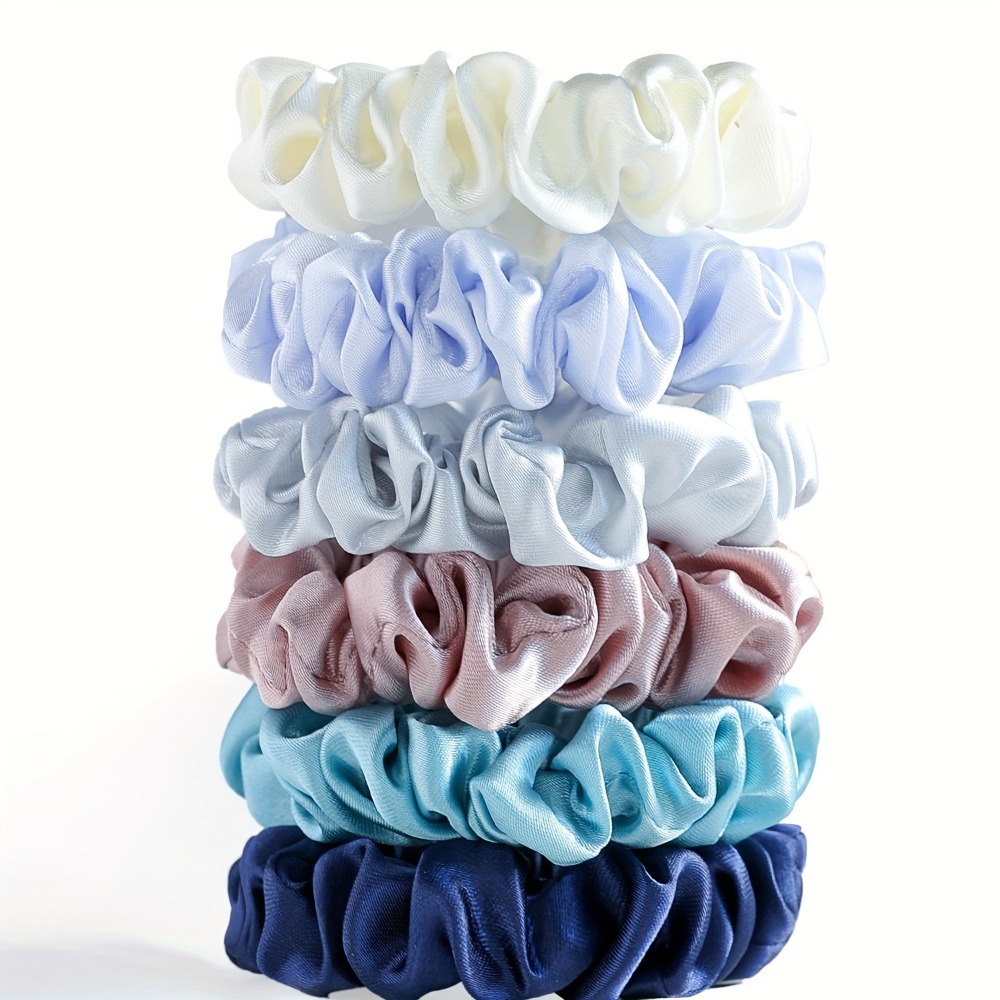 Zestaw 6 satynowych gumek do w – Scrunchie Satin Set recenzja i cena