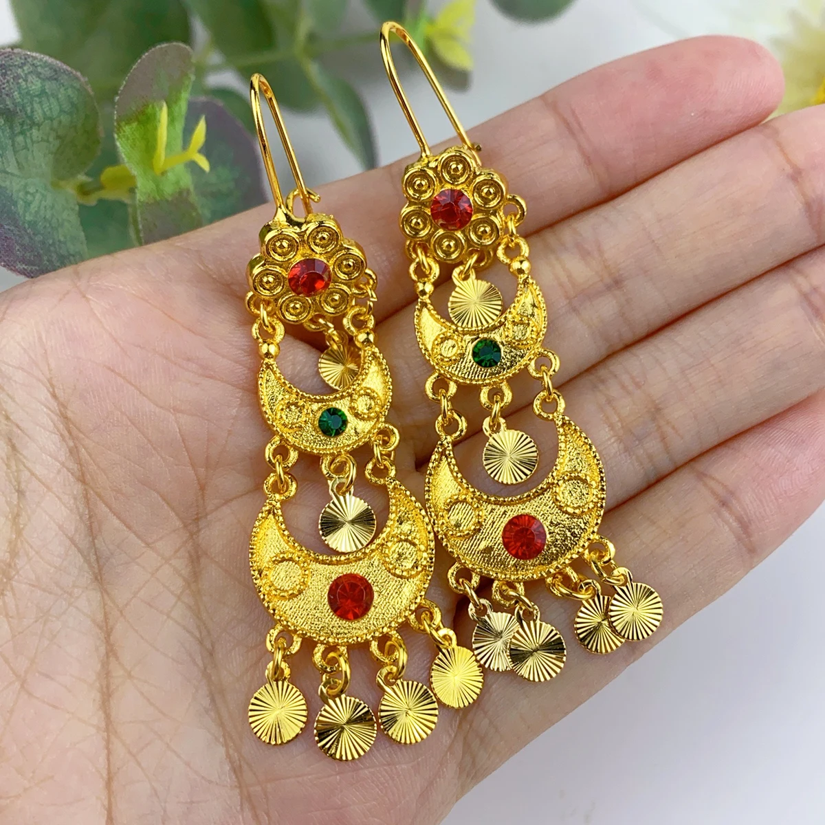 Indyjskie wiszące kolczyki biż – Women Accessories Dubai recenzja i cena