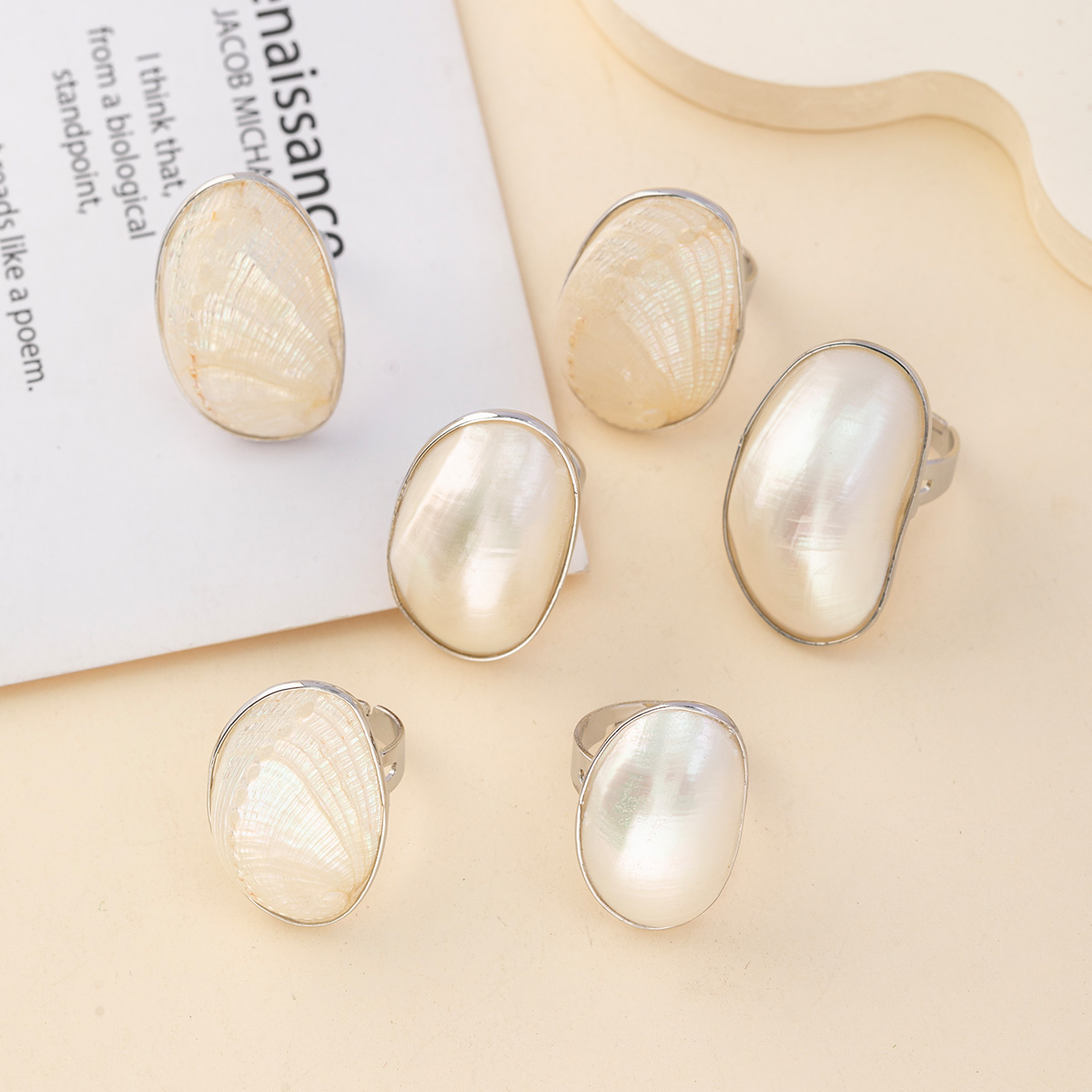 Vintage Chunky Shell pierścion – Women Accessories Outlet recenzja i cena