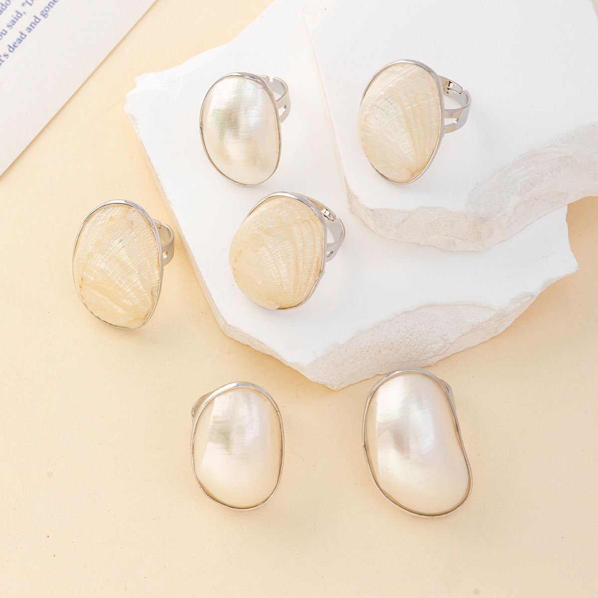 Vintage Chunky Shell pierścion – Women Accessories Outlet recenzja i cena