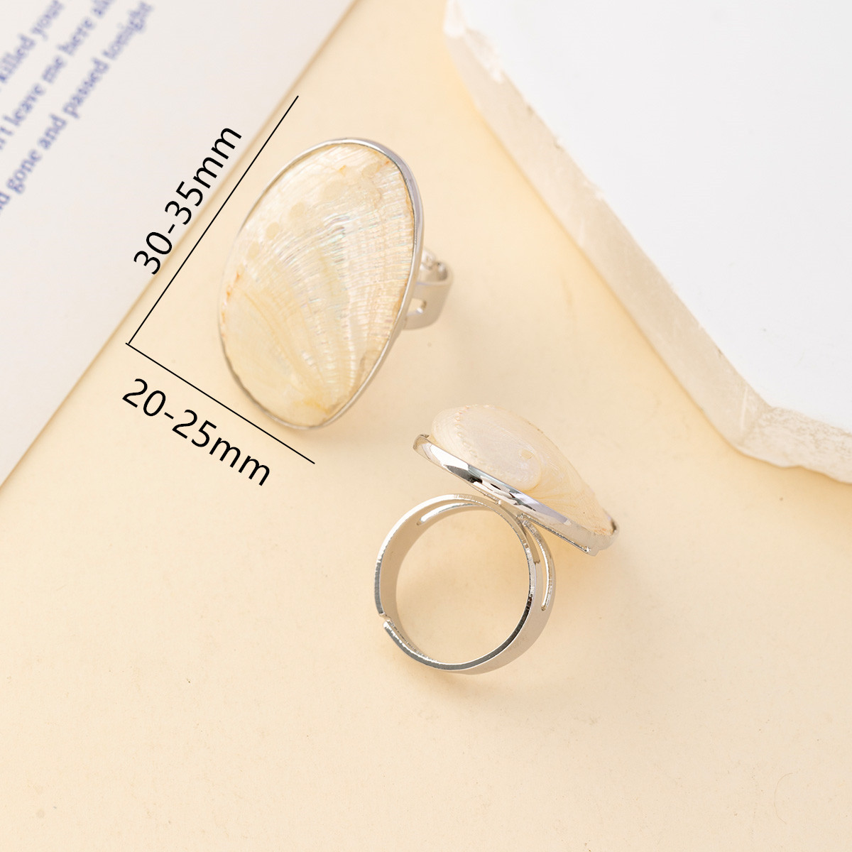 Vintage Chunky Shell pierścion – Women Accessories Outlet recenzja i cena