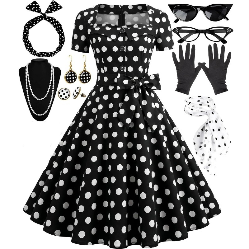 Eleganckie sukienki vintage z  – Women'S Accessories In The 1950S recenzja i cena