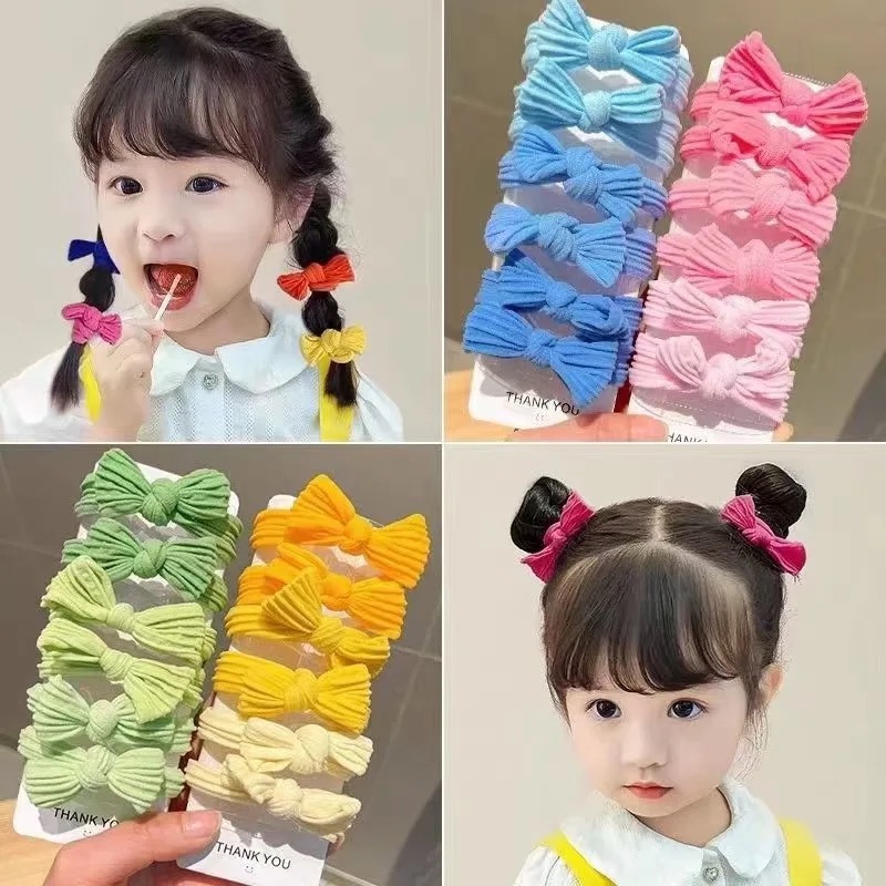 5 шт./компл. милый бантик, одн – Scrunchie Satin Set recenzja i cena