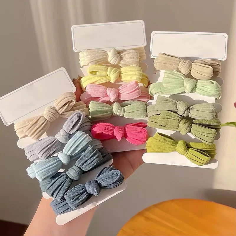 5 шт./компл. милый бантик, одн – Scrunchie Satin Set recenzja i cena