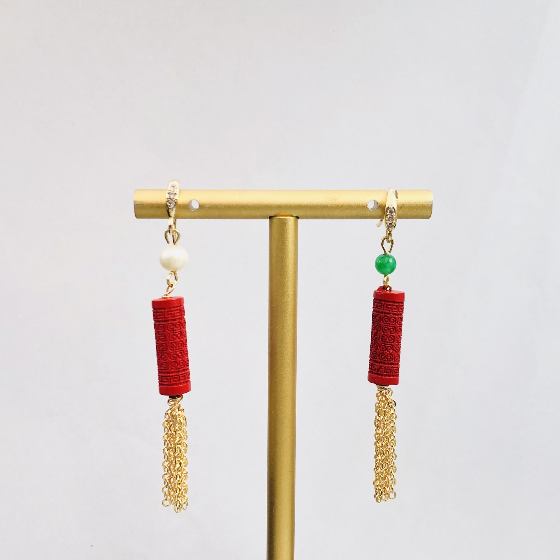 Kolczyki z cynobrem AB, orygin – Women'S Accessories Manufacturers recenzja i cena