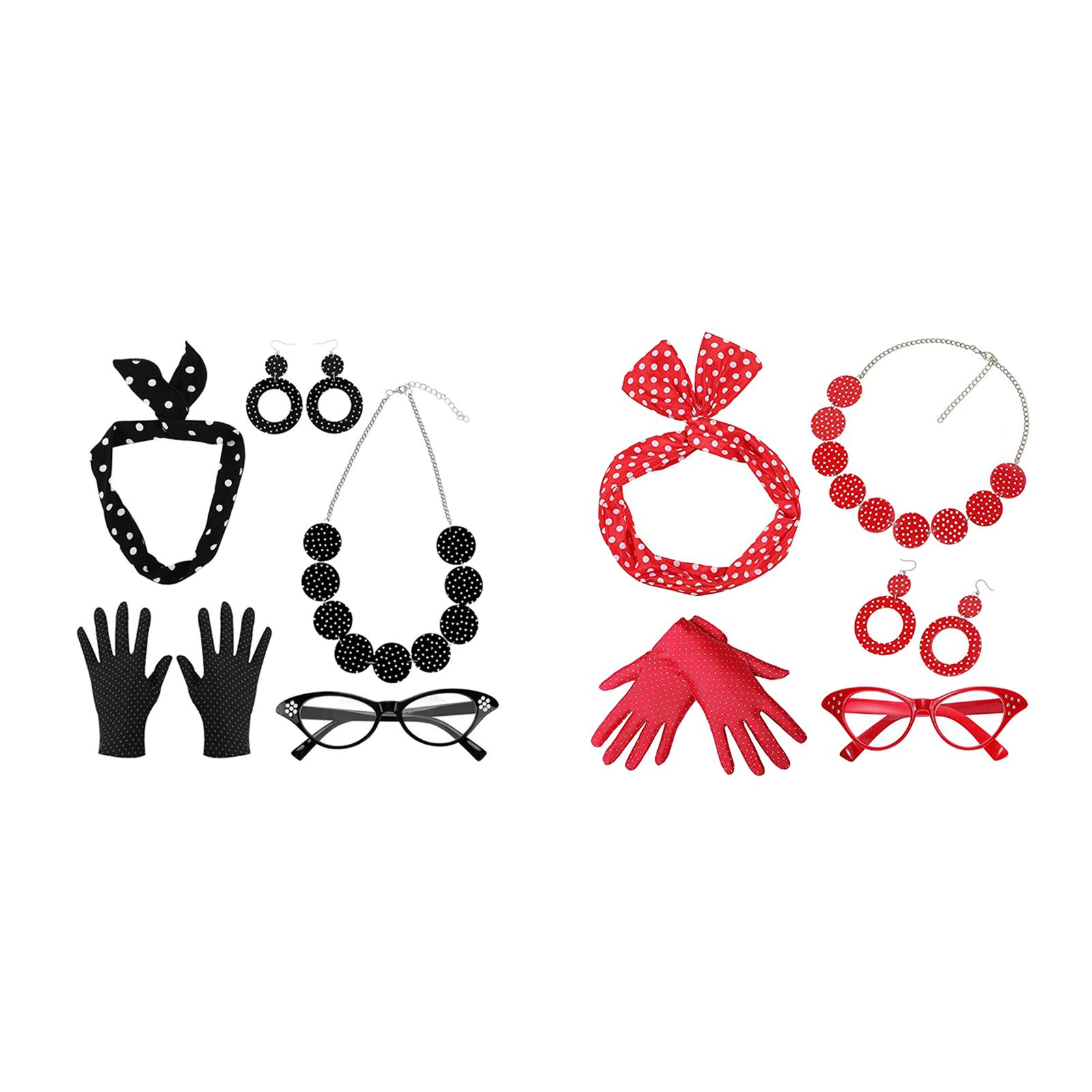 5-częściowy zestaw kostiumu da – Women'S Accessories In The 1950S recenzja i cena