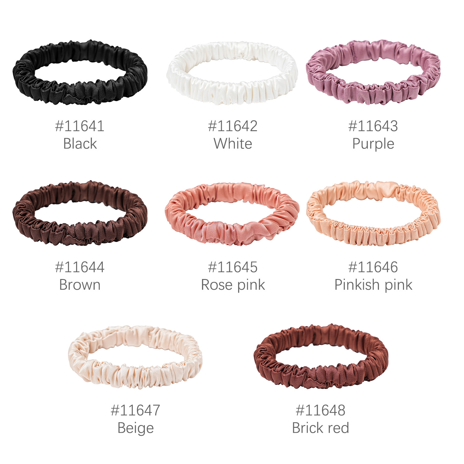 8 sztuk/zestaw 100% czysty jed – Scrunchie Satin Set recenzja i cena