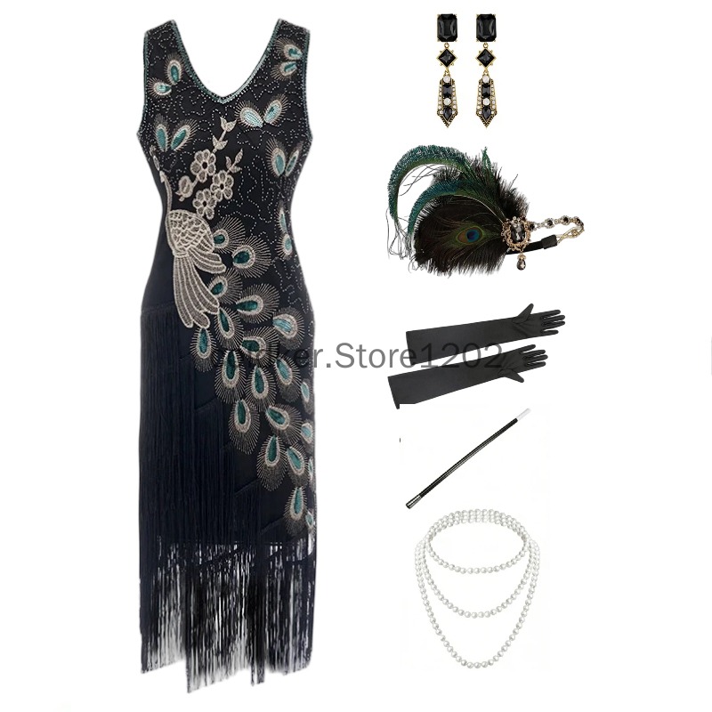 Sukienka w stylu lat 20. z cek – Women'S Accessories In The 1920S recenzja i cena