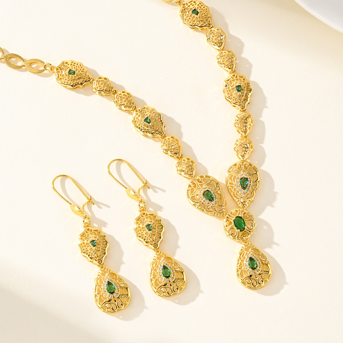 Złoty Zestaw Biżuterii 9999 -  – Women Accessories Dubai recenzja i cena