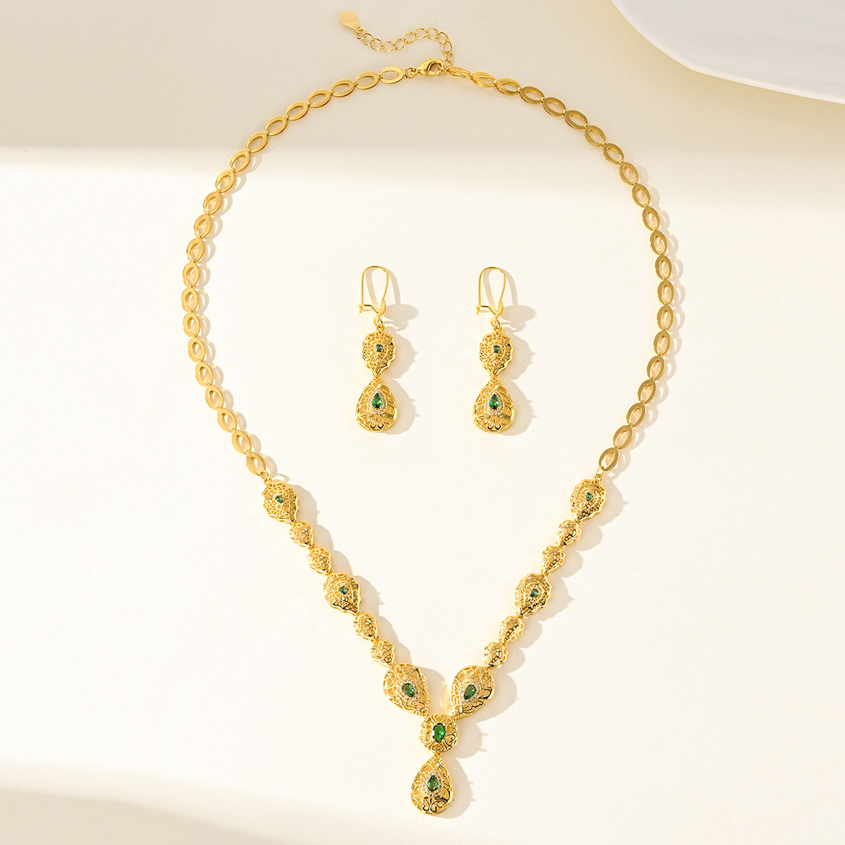 Złoty Zestaw Biżuterii 9999 -  – Women Accessories Dubai recenzja i cena