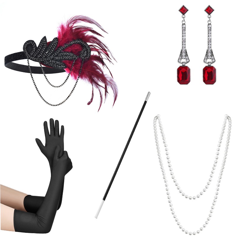 5 szt. 1920s ubrana piłka w op – Women'S Accessories In The 1920S recenzja i cena