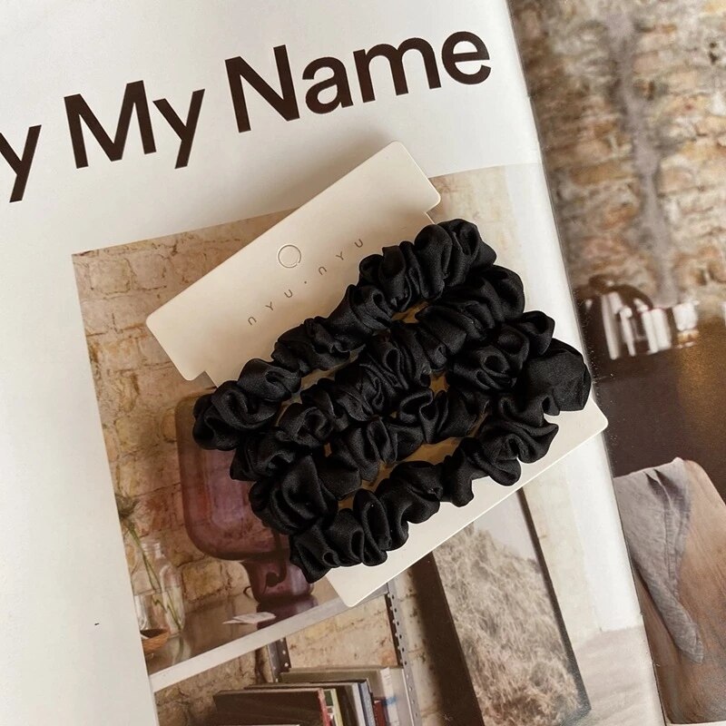 4 szt. szkarłatki z czystego j – Scrunchie Satin Set recenzja i cena