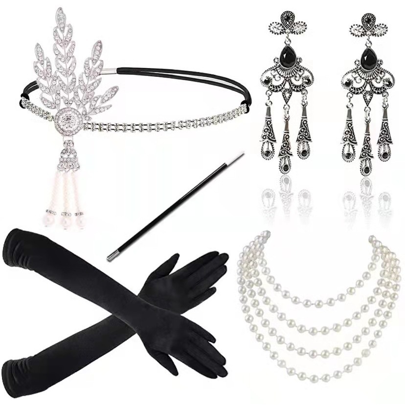 Czarny czerwony biały damski d – Women'S Accessories In The 1920S recenzja i cena