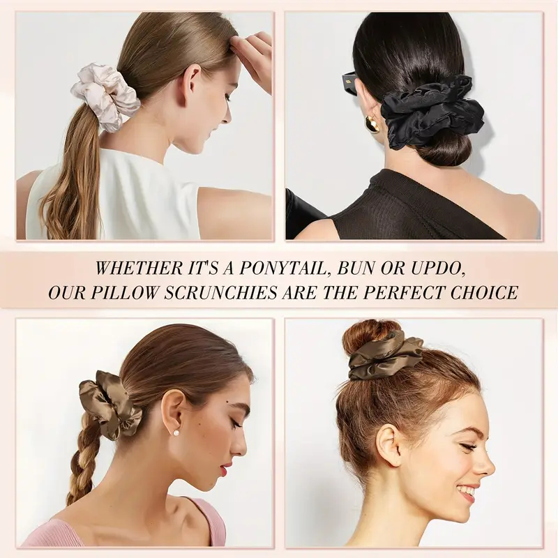 16 szt. Miękkie satynowe gumki – Scrunchie Satin Set recenzja i cena