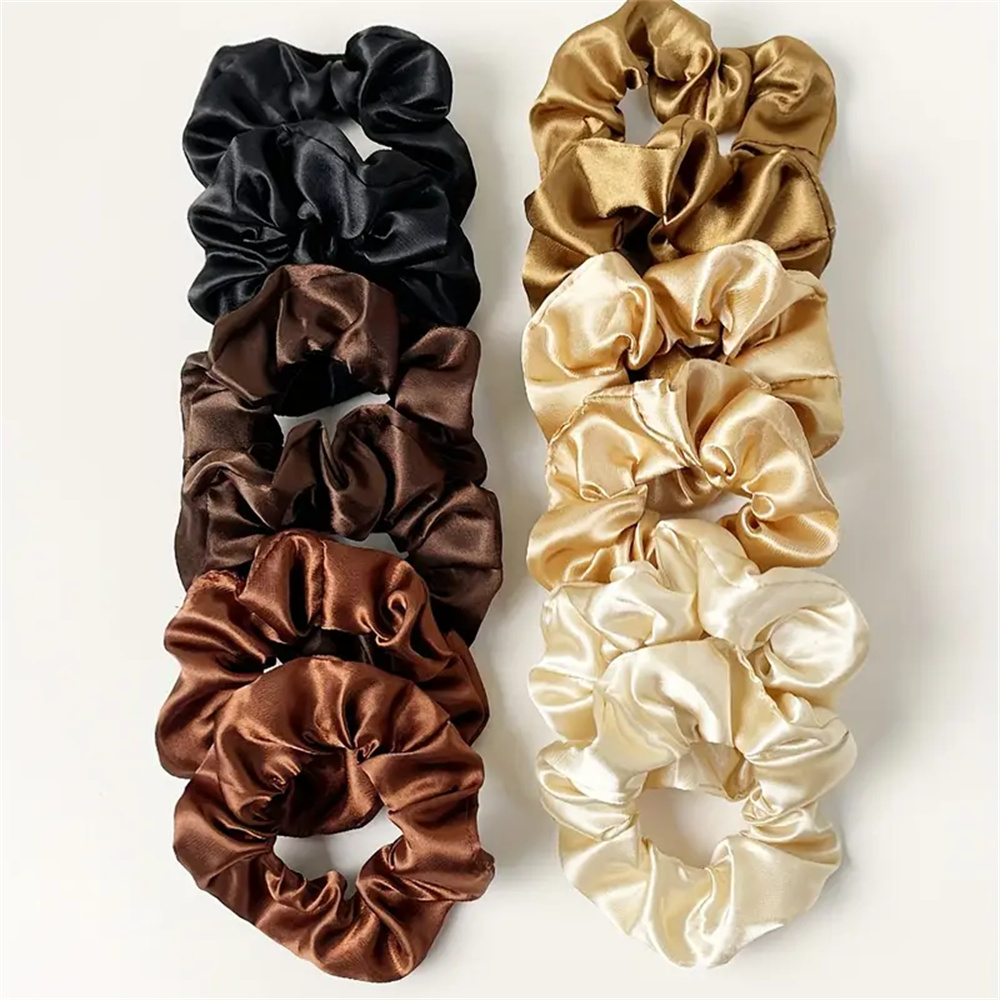 12 sztuk/zestaw Satynowe Gumki – Scrunchie Satin Set recenzja i cena