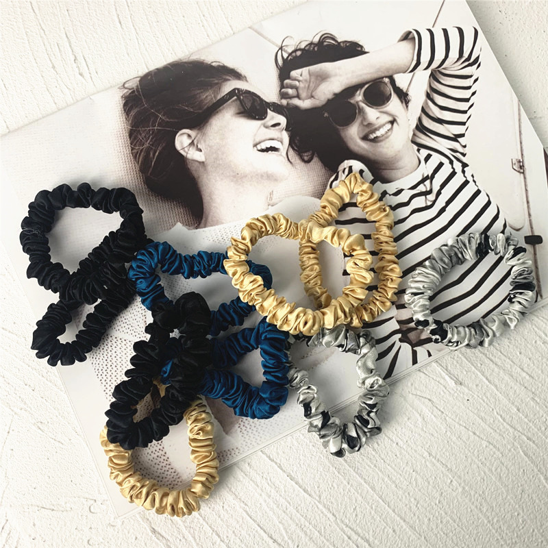 3 SZTUK 100% prawdziwego jedwa – Scrunchie Satin Set recenzja i cena
