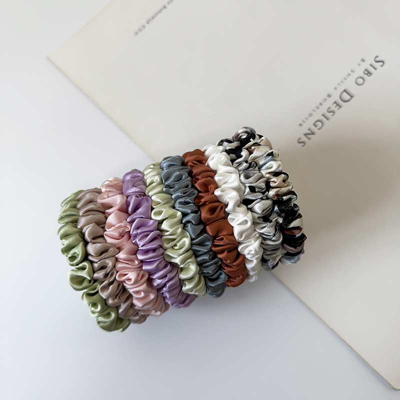 3 SZTUK 100% prawdziwego jedwa – Scrunchie Satin Set recenzja i cena