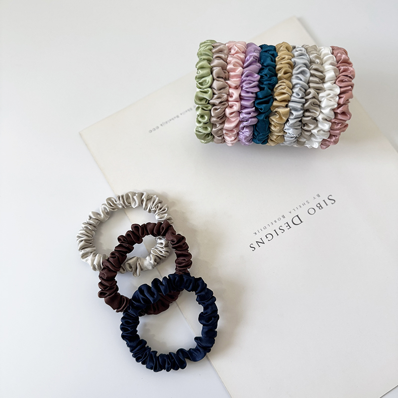 3 SZTUK 100% prawdziwego jedwa – Scrunchie Satin Set recenzja i cena