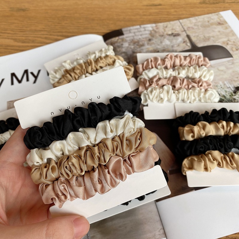 4 sztuk/zestaw satynowe jedwab – Scrunchie Satin Set recenzja i cena